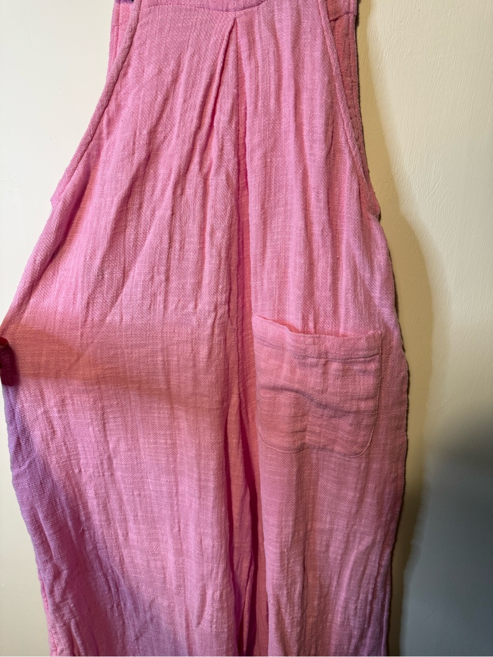 Free People Sun Drenched Overalls in Sugar Magnolia Pink Size XS Bohemian - Picture 10 of 12